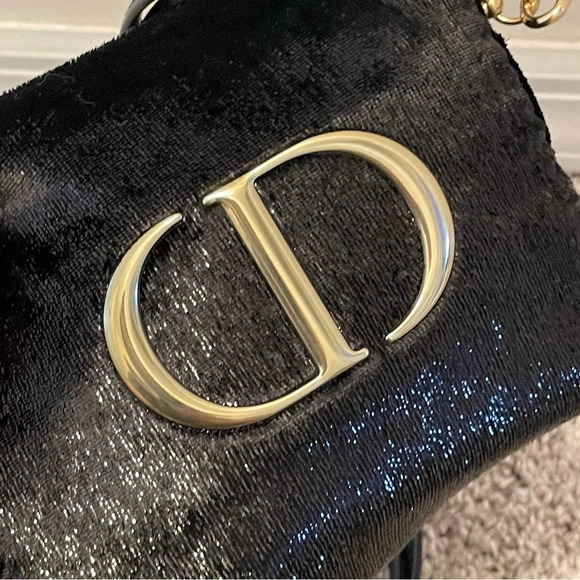 Dior black with gold cross body bag - Picture 8 of 8